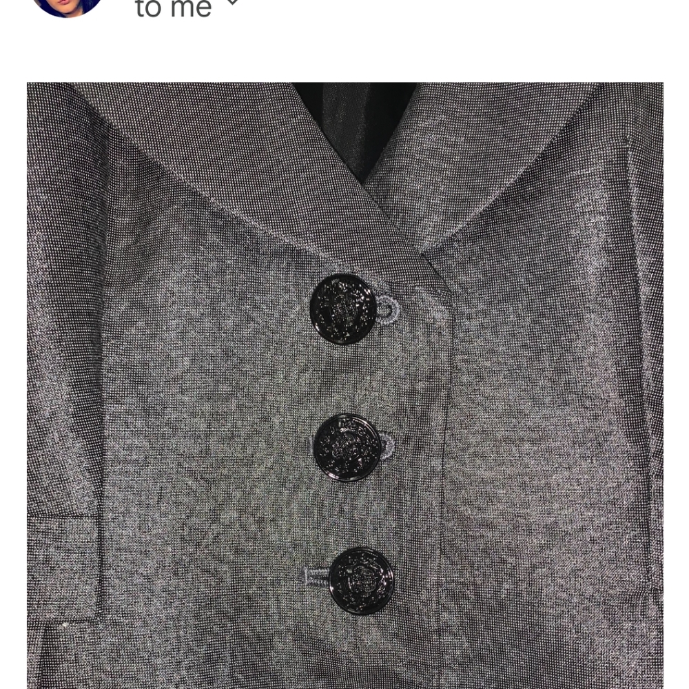 ✨ - NWT Nine West sz 2 Petite Grey Modal Blend Pantsuit - Picture 8 of 11